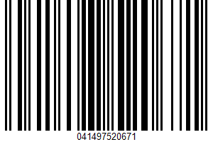 Weis, Raw Whole Almonds UPC Bar Code Weis, Raw Whole Almonds UPC Bar Code UPC: 041497520671