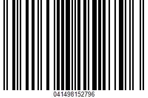 100% Vegetable And Fruit Juice UPC Bar Code UPC: 041498152796