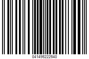 Turkey Burgers UPC Bar Code UPC: 041498222840