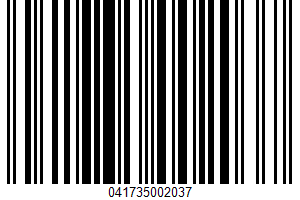 5 Cheese Manicotti UPC Bar Code UPC: 041735002037