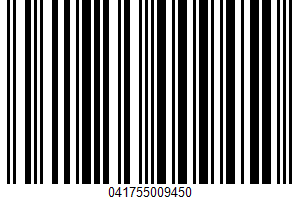 100% Vegetable Juice From Concentrate UPC Bar Code UPC: 041755009450
