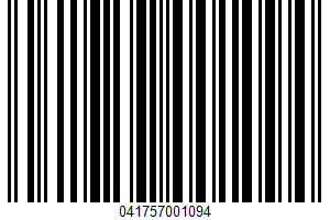 Semisoft Cheeses UPC Bar Code UPC: 041757001094