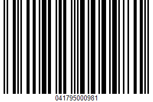 Sesame Tahini UPC Bar Code Sesame Tahini UPC Bar Code UPC: 041795000981
