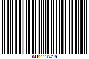 Ice Cream UPC Bar Code Ice Cream UPC Bar Code UPC: 041900074715