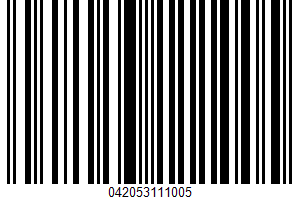 Artisan-baked Hors D'oeuvre Crackers UPC Bar Code Artisan-baked Hors D'oeuvre Crackers UPC Bar Code UPC: 042053111005