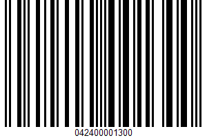 Quick Cooking Hot Wheat Cereal UPC Bar Code UPC: 042400001300