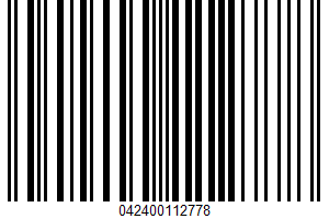 Cereal UPC Bar Code UPC: 042400112778