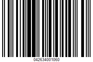 American Pasteurized Process Cheese Product UPC Bar Code UPC: 042634001060