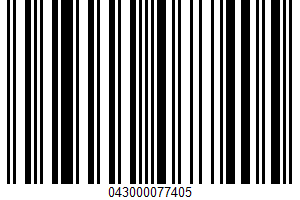 Mashed Potatoes UPC Bar Code Mashed Potatoes UPC Bar Code UPC: 043000077405