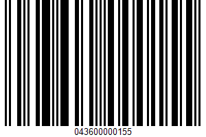 Apple Sauce UPC Bar Code Apple Sauce UPC Bar Code UPC: 043600000155