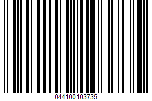 100% Orange Juice From Concentrate UPC Bar Code UPC: 044100103735