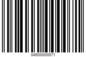 Solid Light Tuna - In Olive Oil UPC Bar Code Solid Light Tuna - In Olive Oil UPC Bar Code UPC: 048000000071