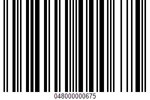 Chicken Of The Sea, Whole Oysters UPC Bar Code UPC: 048000000675