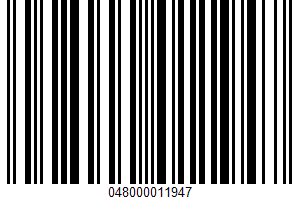 Pink Salmon UPC Bar Code Pink Salmon UPC Bar Code UPC: 048000011947