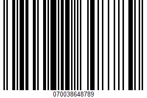 Pasteurized Process Cheese Product UPC Bar Code UPC: 070038648789