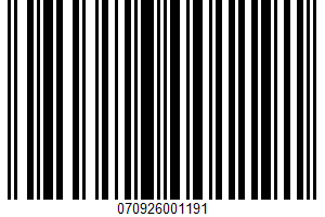 Small Curd Cottage Cheese UPC Bar Code UPC: 070926001191