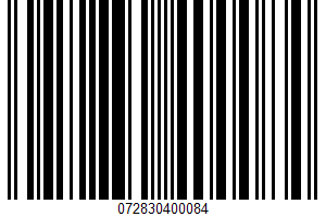 California Peach UPC Bar Code UPC: 072830400084