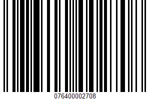 Confectioners Powdered Pure & Natural UPC Bar Code UPC: 076400002708