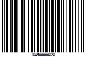 Organic Bars UPC Bar Code UPC: 184500000828