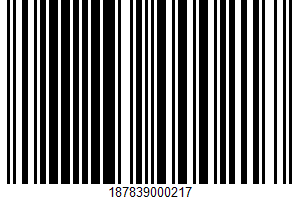 Chunky Hot Giardiniera UPC Bar Code UPC: 187839000217