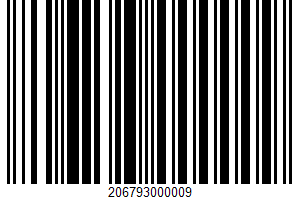 Pasteurized Process American Cheese UPC Bar Code UPC: 206793000009