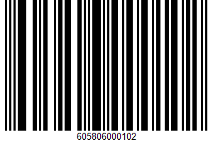 Green Beans UPC Bar Code UPC: 605806000102