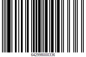 Water Drink UPC Bar Code UPC: 642998000336