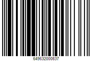 Sliced Apples & Peanut Butter UPC Bar Code Sliced Apples & Peanut Butter UPC Bar Code UPC: 649632000837