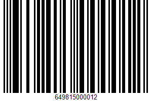 Tangerine Natural Chewing Gum UPC Bar Code Tangerine Natural Chewing Gum UPC Bar Code UPC: 649815000012