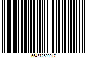 Organic Soy Yougurt UPC Bar Code UPC: 664372600017