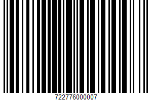 Liquid Sweetener UPC Bar Code Liquid Sweetener UPC Bar Code UPC: 722776000007