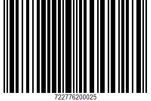 No Calorie Sweetener UPC Bar Code UPC: 722776200025