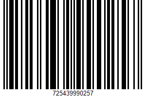 Organic Dressing UPC Bar Code UPC: 725439990257