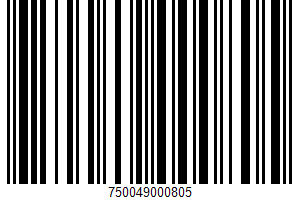 Nutrition Bar UPC Bar Code Nutrition Bar UPC Bar Code UPC: 750049000805