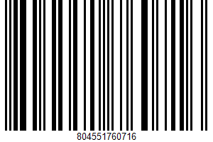 Gelato UPC Bar Code Gelato UPC Bar Code UPC: 804551760716
