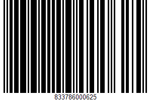 Organic Veggie Carnitas UPC Bar Code Organic Veggie Carnitas UPC Bar Code UPC: 833786000625