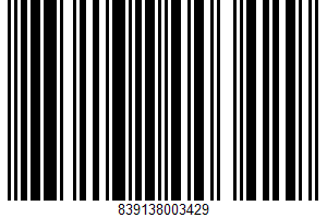 Bars UPC Bar Code UPC: 839138003429