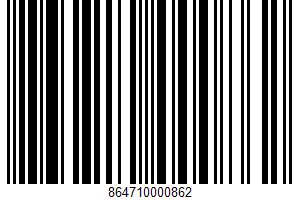 Blueberry Muffin UPC Bar Code UPC: 864710000862