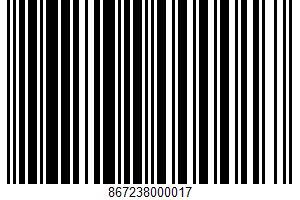 Granola UPC Bar Code UPC: 867238000017