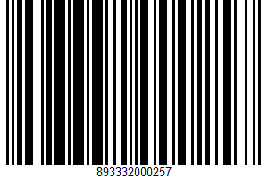 Peach Salsa UPC Bar Code Peach Salsa UPC Bar Code UPC: 893332000257